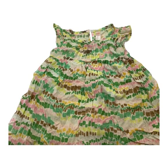 Cherokee Toddler Girls Multicolor Printed Dress Ruffled Sleeves Size 2T Sundress - Picture 7 of 12